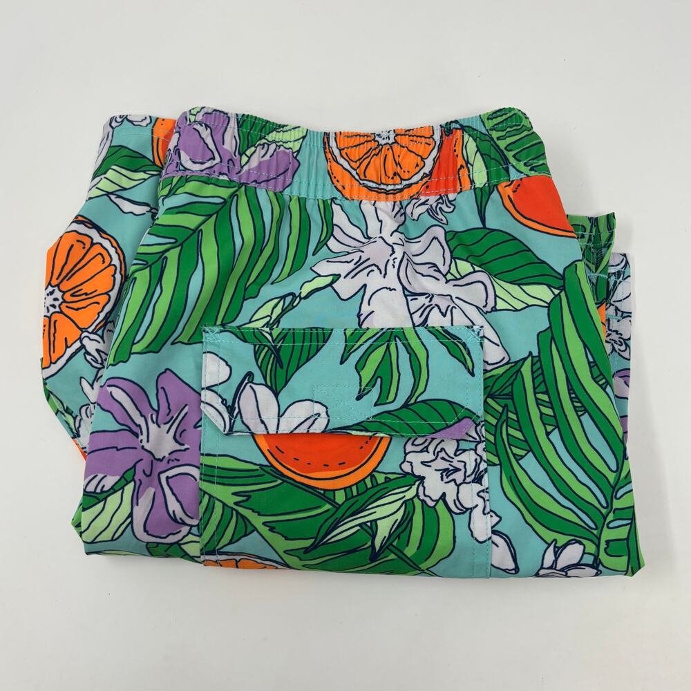 Vineyard‎ Vines Mens Medium Multicolor Oranges Pattern Swimming Trunks
